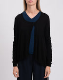 RRP€120 SOUVENIR Cardigan Size 2 / M Angora & Wool Blend Logo Made in Italy gallery photo number 4