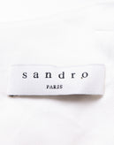 RRP €230 SANDRO Adenia Jumpsuit FR40 US8 UK12 L Wool Blend Contrast Satin Top gallery photo number 9