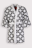 RRP€275 OFF-WHITE HOME Jacquard Bath Robe Size L / XL Arrow Pattern Belted gallery photo number 2