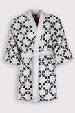 RRP€275 OFF-WHITE HOME Jacquard Bath Robe Size L / XL Arrow Belted Made in Italy gallery photo number 2