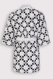 RRP€275 OFF-WHITE HOME Jacquard Bath Robe Size L / XL Arrow Belted Made in Italy gallery photo number 5