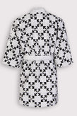 RRP€275 OFF-WHITE HOME Jacquard Bath Robe Size L / XL Arrow Pattern Belted gallery photo number 5