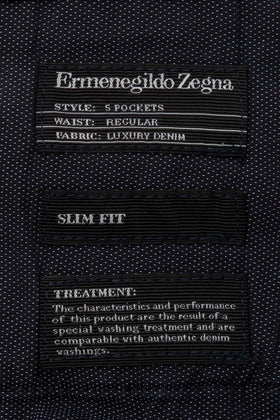 RRP€835 ERMENEGILDO ZEGNA Luxury Denim Jeans IT64 US54 5XL Garment Dye Slim Fit gallery photo number 6