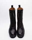 RRP€417 GRENSON Leather Combat Boots US8.5 UK6 EU39 Black Extralight Sole gallery photo number 5