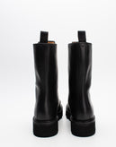 RRP€417 GRENSON Leather Combat Boots US6.5 EU37 UK4 Black Extralight Sole gallery photo number 6