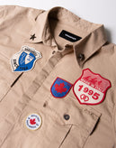 RRP€710 DSQUARED2 Military Shirt IT50 US40 L Patched Logo Brooch Made in Italy gallery photo number 8