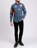 RRP€645 DSQUARED2 Shirt IT46 US36 S Scout Patches Long Sleeve Made in Italy gallery photo number 3