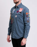 RRP€645 DSQUARED2 Shirt IT46 US36 S Scout Patches Long Sleeve Made in Italy gallery photo number 6