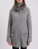 RRP €980 FABIANA FILIPPI Boucle Coat IT44 US8 UK12 L Mohair & Alpaca Wool Blend gallery photo number 5