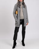 RRP €980 FABIANA FILIPPI Boucle Coat IT44 US8 UK12 L Mohair & Alpaca Wool Blend gallery photo number 1