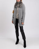 RRP €980 FABIANA FILIPPI Boucle Coat IT44 US8 UK12 L Mohair & Alpaca Wool Blend gallery photo number 2