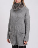 RRP €980 FABIANA FILIPPI Boucle Coat IT44 US8 UK12 L Mohair & Alpaca Wool Blend gallery photo number 6