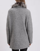 RRP €980 FABIANA FILIPPI Boucle Coat IT44 US8 UK12 L Mohair & Alpaca Wool Blend gallery photo number 7