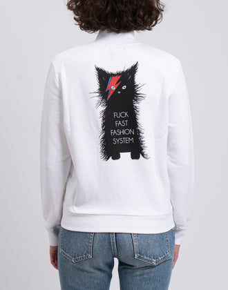 RRP €211 FRANKIE MORELLO Zip Sweatshirt Size S 'PARIS LONDON' Offensive Words gallery photo number 1