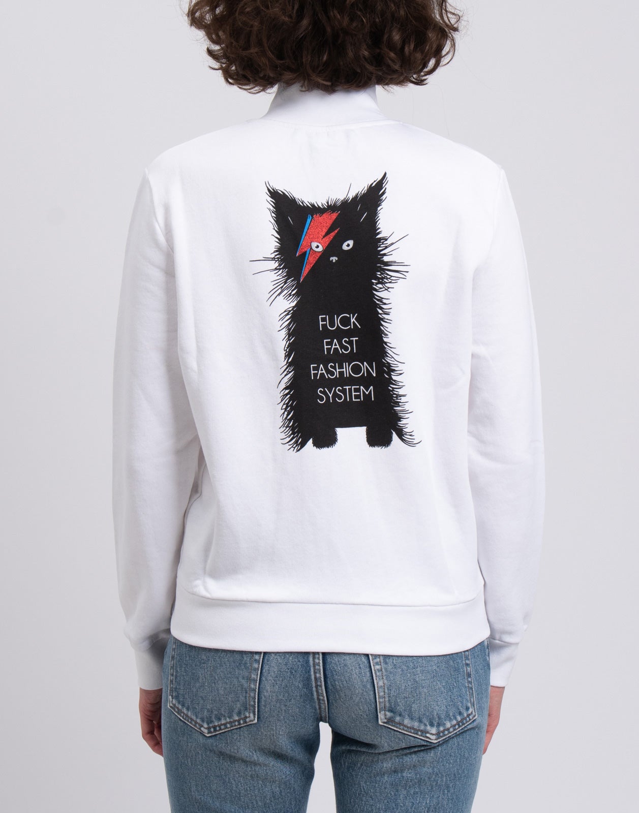 RRP €211 FRANKIE MORELLO Zip Sweatshirt Size S 'PARIS LONDON' Offensive Words gallery main photo