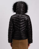 RRP €284 LIU JO Down Quilted Jacket IT40 US4 UK8 S Raccoon Fur Trim Hooded gallery photo number 6