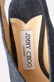RRP €635 JIMMY CHOO Shar 85 Denim Sandals US6 UK3 EU36 Peep Toe Made in Italy gallery photo number 7