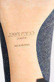 RRP €635 JIMMY CHOO Shar 85 Denim Sandals US6 UK3 EU36 Peep Toe Made in Italy gallery photo number 8