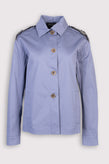 RRP€1554 MR & MRS ITALY Jacket Size S Embellished Shoulder Tab Made in Italy gallery photo number 1