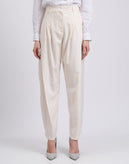 RRP€1088 SALVATORE FERRAGAMO Silk Pleated Trousers IT42 US6 UK10 M Made in Italy gallery photo number 5