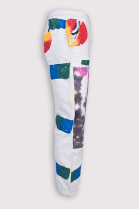 RRP €526 CHINATOWN MARKET Jogger Trousers Size L Fleece Inside Paint Splatter gallery photo number 2
