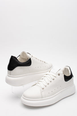 RRP€395 BALDININI Leather Sneakers US10 UK9 EU43 Flatform Made in Italy
