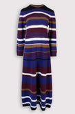 RRP€524 CHINTI & PARKER x COLLAGERIE Cashmere & Wool Jumper Dress Size M Striped gallery photo number 1