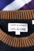 RRP€524 CHINTI & PARKER x COLLAGERIE Cashmere & Wool Jumper Dress Size M Striped gallery photo number 6