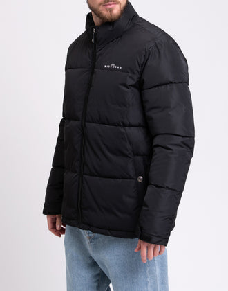 RRP €450 JOHN RICHMOND Quilted Jacket IT50 US40 M Logo Padded Print High Neck gallery photo number 6