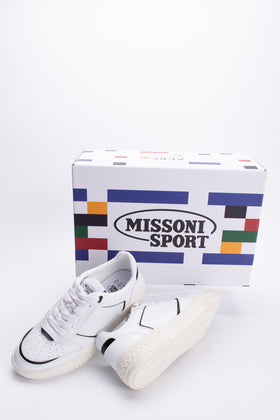 RRP€370 MISSONI SPORT Sneakers US8.5 EU42 UK8 Logo Perforated Low Top gallery photo number 1