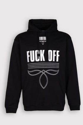 RRP €750 VTMNTS Barcode Hoodie Size S Oversized Embroidered Offensive Word gallery photo number 1