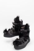 RRP €2080 BALMAIN Leather Ankle Boots US6 UK3 EU36 Logo Pull On Black gallery photo number 1