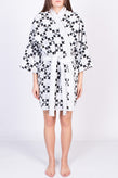 RRP€275 OFF-WHITE HOME Jacquard Bath Robe Size L / XL Arrow Pattern Belted gallery photo number 3
