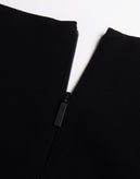 RRP €570 TIBI Top Blouse Size US 4 / S Black Cold Shoulders Zipped Square Neck gallery photo number 7