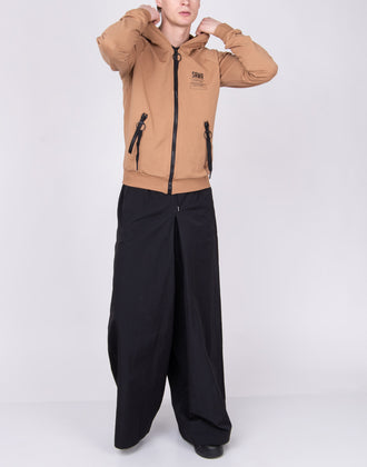 RRP€130 TAKESHY KUROSAWA Full Zip Hoodie Size XL Beige Coated Logo Made in Italy gallery photo number 2