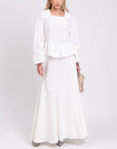 RRP€700 JOSEPH Long A-Line Skirt FR36 US4 UK8 S Linen Blend High Waist gallery photo number 2