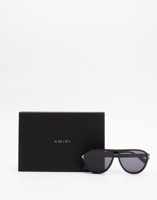 RRP€340 AMIRI Pilot Sunglasses Black Double Bridge Made in Japan