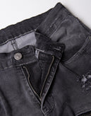 RRP €325 TAKESHY KUROSAWA Biker Jeans W34 Grey Distressed Cropped Made in Italy gallery photo number 8