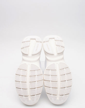 RRP€540 NEIL BARRETT Sneakers US12 UK11 EU45 White Knitted Thunderbolt gallery photo number 6
