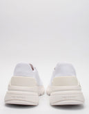 RRP€540 NEIL BARRETT Sneakers US12 UK11 EU45 White Knitted Thunderbolt gallery photo number 5