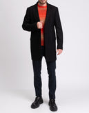 RRP €1950 DOLCE & GABBANA Wool Walker Coat IT48 US38 M Black Lined Made in Italy gallery photo number 2