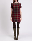 RRP €977 DSQUARED2 Wool Mini Dress IT40 US4 UK8 S Lined Tartan Sequins Beads gallery photo number 5