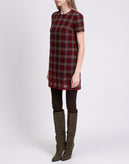 RRP €977 DSQUARED2 Wool Mini Dress IT40 US4 UK8 S Lined Tartan Sequins Beads gallery photo number 6