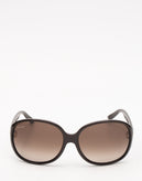 RRP€350 GUCCI GG3623/K/S Round Sunglasses GG Logo Leather Trim Gradient Lenses gallery photo number 2