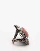 RRP €355 GUCCI Cocktail Ring Size 13 UK-M US-6 16.7 Pearls Cut Out Aged Metal gallery photo number 6