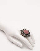 RRP €355 GUCCI Cocktail Ring Size 13 UK-M US-6 16.7 Pearls Cut Out Aged Metal gallery photo number 4