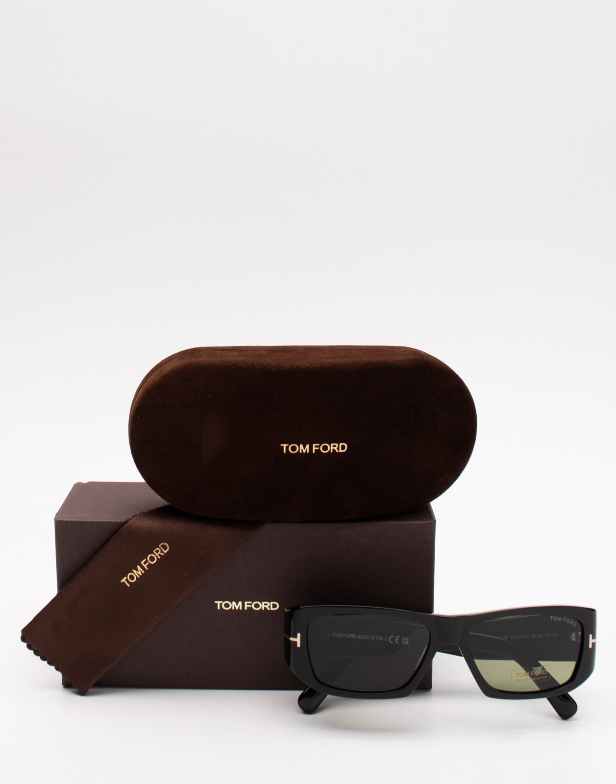 RRP €340 TOM FORD Andres-02 Sunglasses Anti-Reflective 100% UV Protection Logo gallery main photo