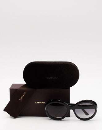 RRP€290 TOM FORD Liya-02 Oversized Sunglasses Anti-Reflective Made in Italy gallery photo number 1