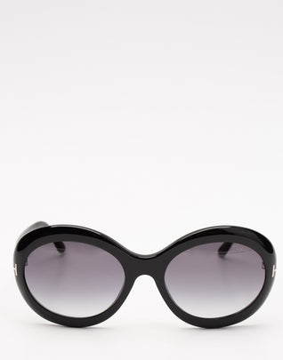 RRP€290 TOM FORD Liya-02 Oversized Sunglasses Anti-Reflective Made in Italy