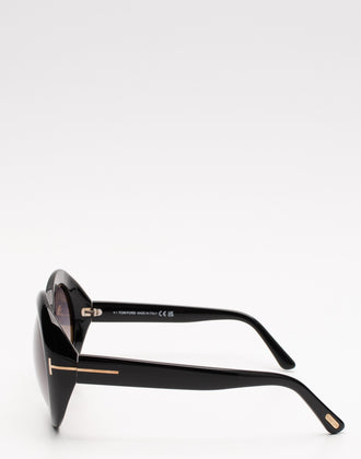 RRP€290 TOM FORD Liya-02 Oversized Sunglasses Anti-Reflective Made in Italy gallery photo number 5